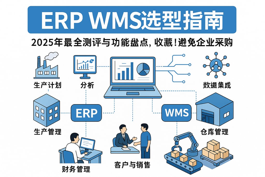 erp wms选型指南 | 2025年最全测评与功能盘点，收藏！避免企业采购踩坑